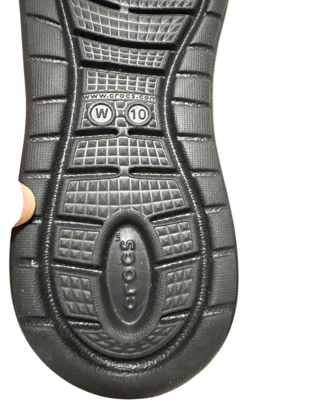 Crocs Womens Size 10M Lite Ride Sandals Slingback Black Strappy Elastic Comfort - Picture 8 of 8